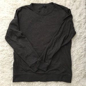 Charcoal gray crewneck sweater